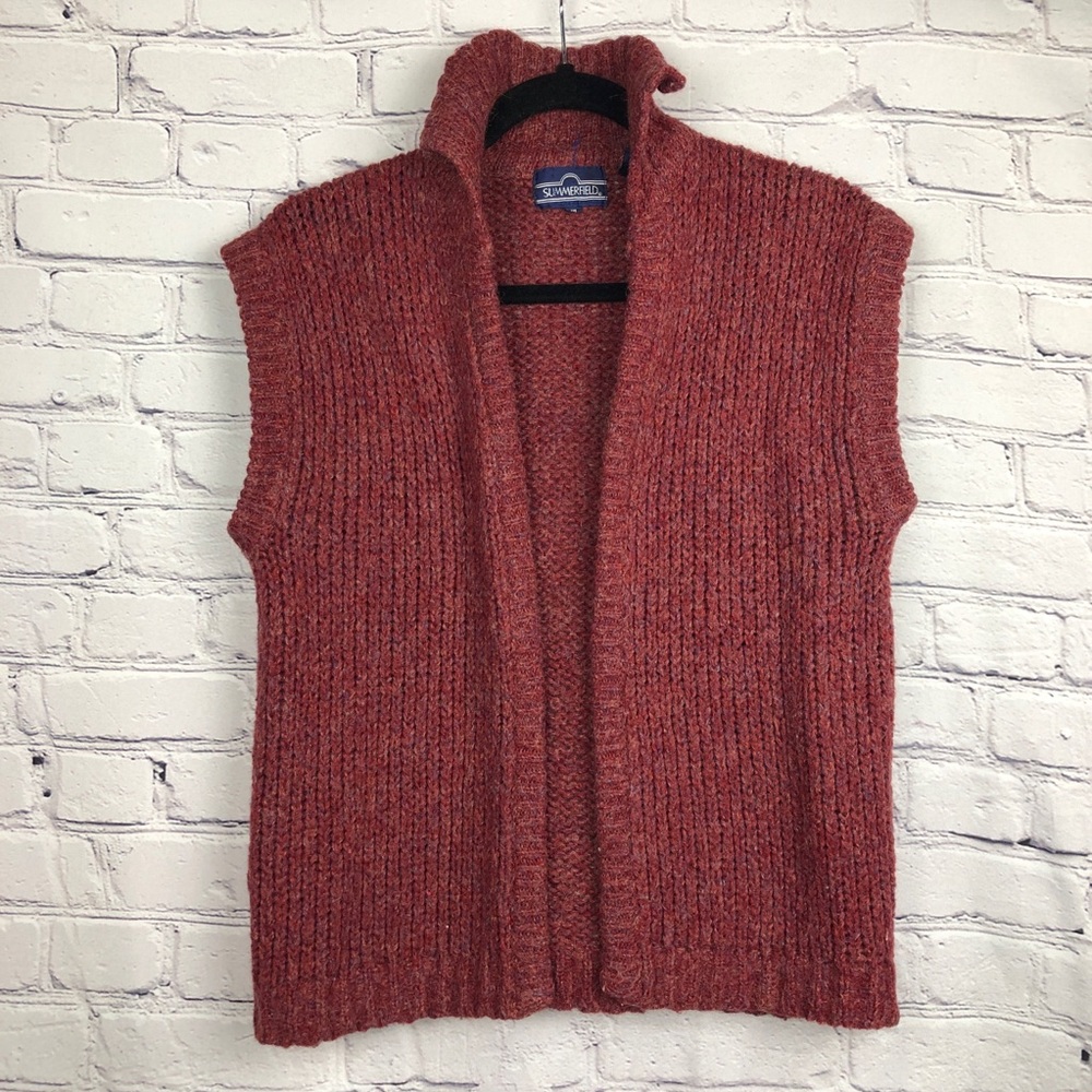 Vintage Summerfield Open Cardigan Sweater Vest